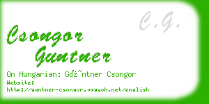 csongor guntner business card